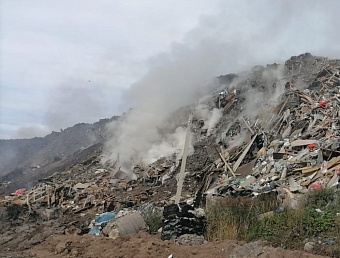 Росприроднадзор по СЗФО проводит проверку по факту пожара на полигоне ТКО Новоселки